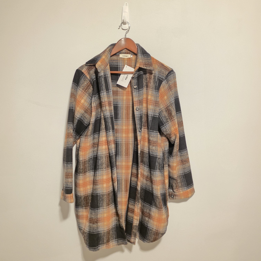ADORA Plaid Shacket